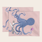Blue Octopus and Butterfly Placemat Gallery Image 1