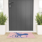 Blue Octopus and Butterfly Welcome Mat Gallery Image 3