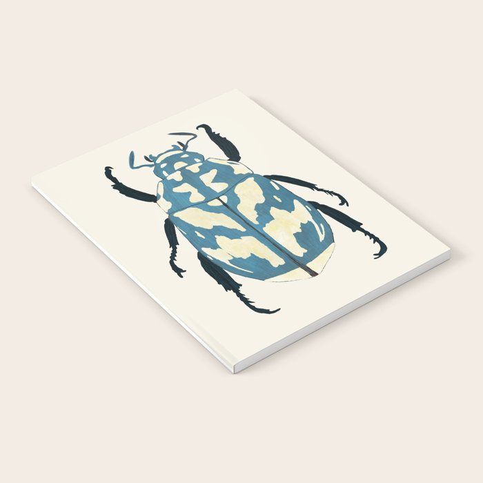 Blue beetle insect Notebook Gallery Image 2