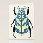 Blue beetle insect Stationery Card Gallery Image 2