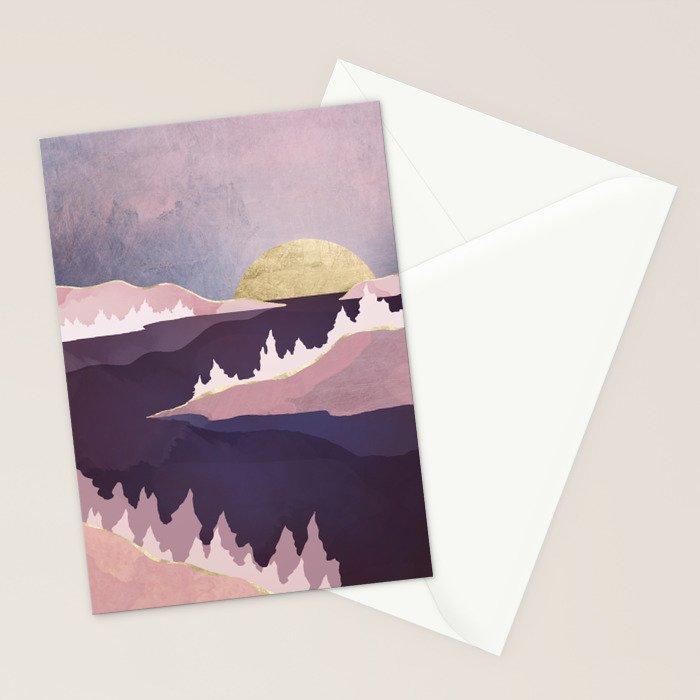Mauve Lake Stationery Card Gallery Image 2