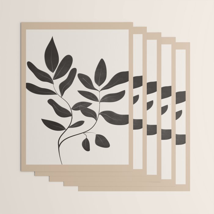 Minimalist plants and leaves Art 8 Wrapping Paper Gallery Image 3
