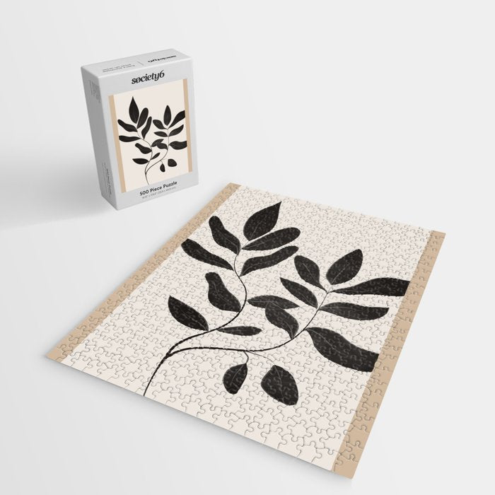 Minimalist plants and leaves Art 8 Jigsaw Puzzle Gallery Image 2