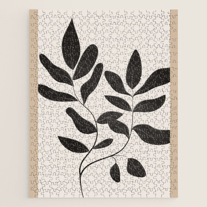 Minimalist plants and leaves Art 8 Jigsaw Puzzle Gallery Image 1