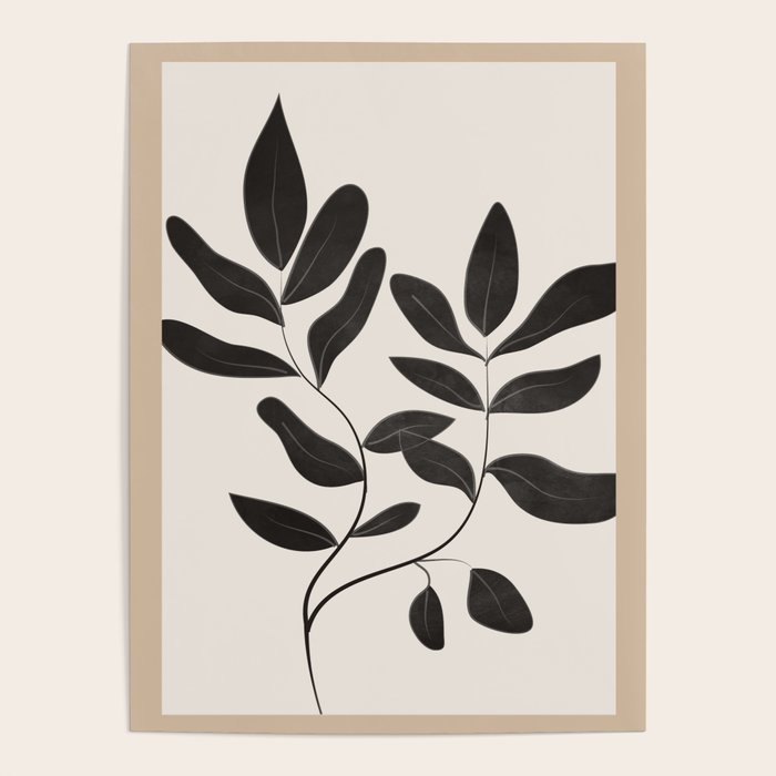 Minimalist plants and leaves Art 8 Poster Gallery Image 4