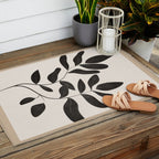 Minimalist plants and leaves Art 8 Outdoor Rug Gallery Image 2