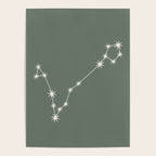 Pisces Zodiac Star Constellation Line Art Sage Poster Gallery Image 4