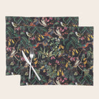 Vintage Jungle Birds Night Garden Placemat Gallery Image 1