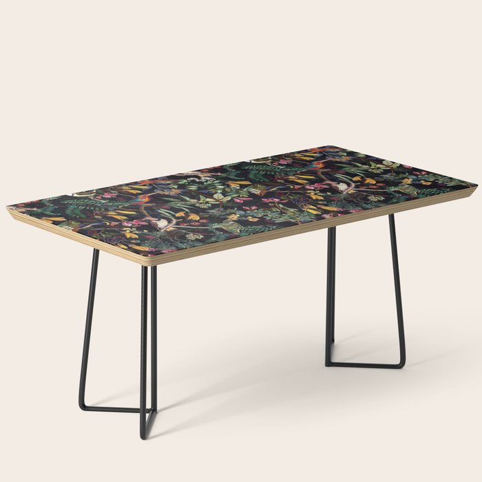 Vintage Jungle Birds Night Garden Coffee Table Gallery Image 1