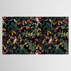 Vintage Jungle Birds Night Garden Tablecloth Gallery Image 2