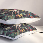 Vintage Jungle Birds Night Garden Pillow Sham Gallery Image 3