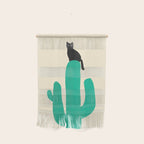 Cat on cactus Wall Hanging Gallery Image 1