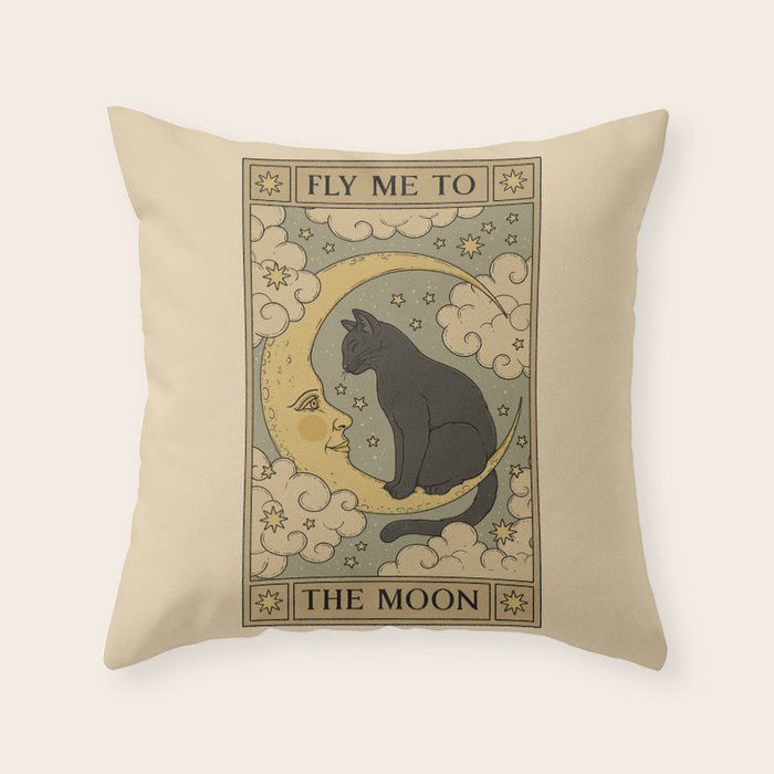 Fly Me to The Moon Throw Pillow Gallery Image 6