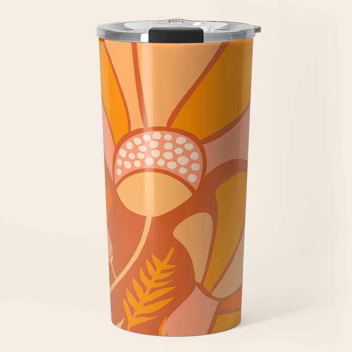 Disco Dance Party Flowers Travel Mug Gallery Image 1