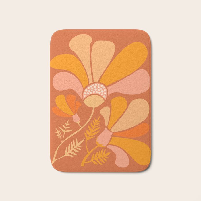 Disco Dance Party Flowers Bath Mat Gallery Image 1