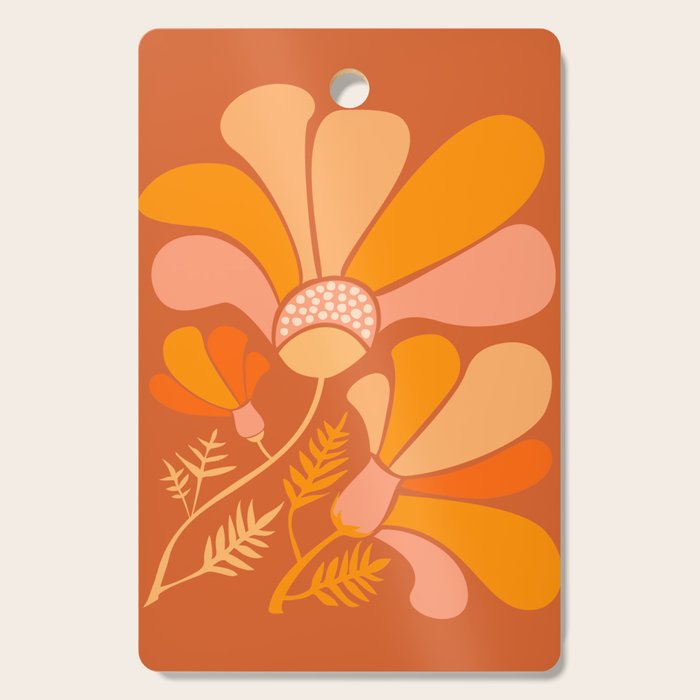 Disco Dance Party Flowers Cutting Board Gallery Image 1