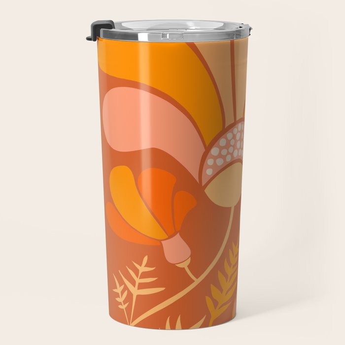 Disco Dance Party Flowers Travel Mug Gallery Image 3