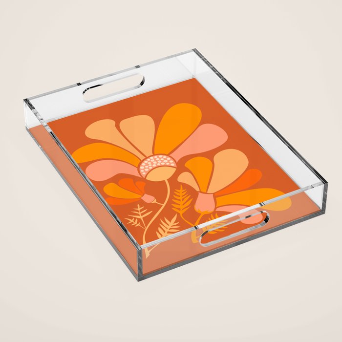 Disco Dance Party Flowers Acrylic Tray Gallery Image 1