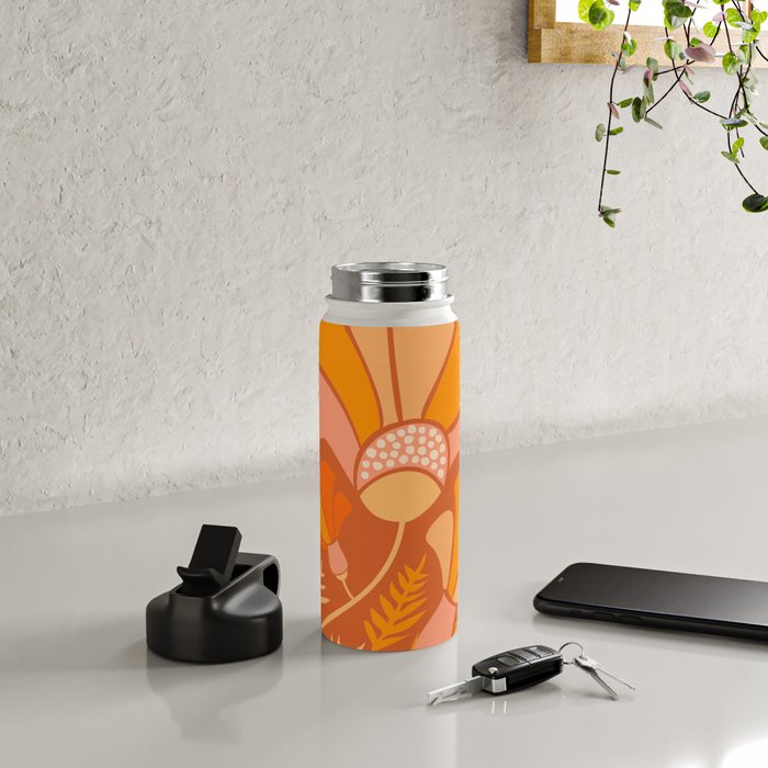 Disco Dance Party Flowers Water Bottle Gallery Image 4