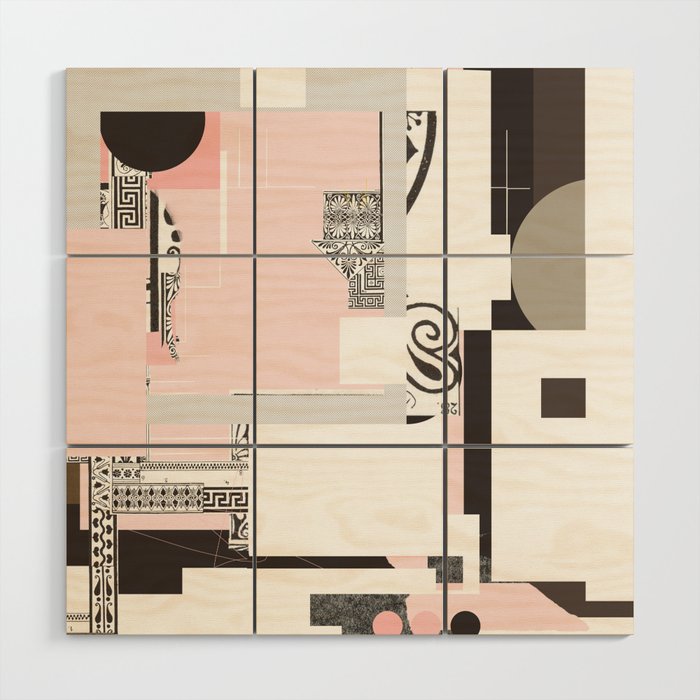 the abstract daydream · pink Wood Wall Art Gallery Image 1