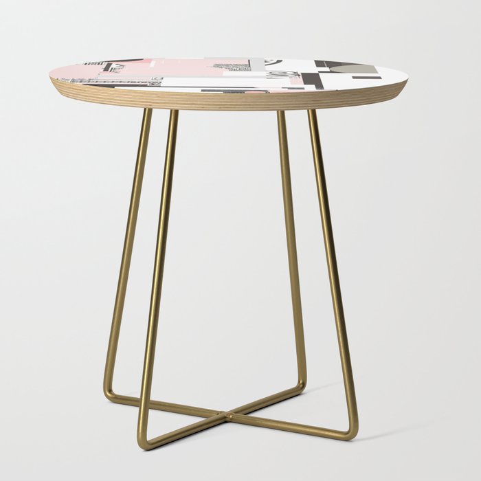 the abstract daydream · pink Side Table Gallery Image 1