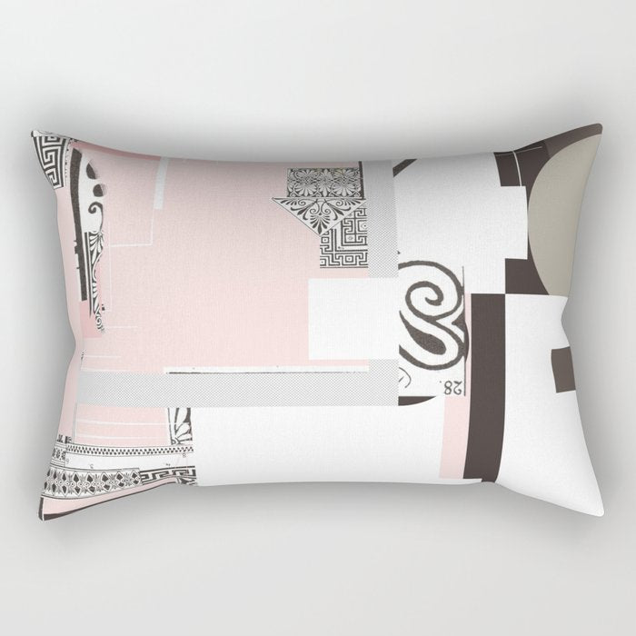 the abstract daydream · pink Rectangular Pillow Gallery Image 1