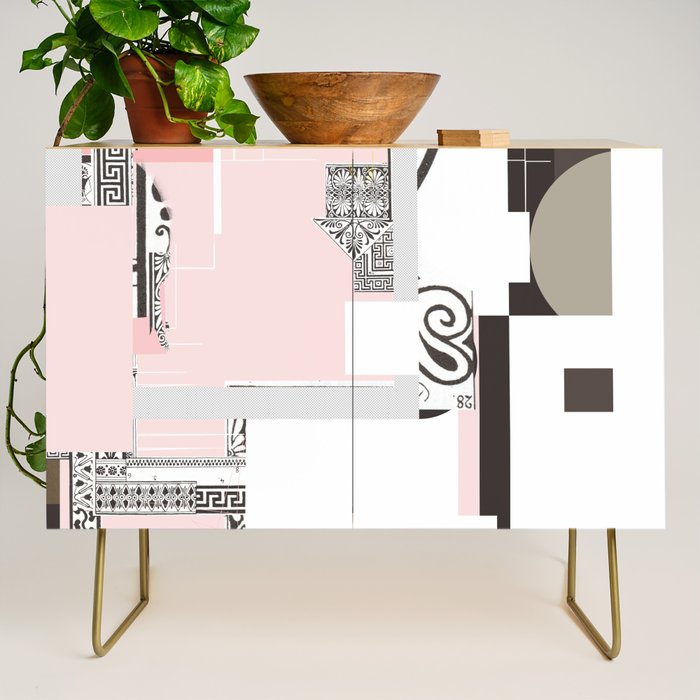 the abstract daydream · pink Credenza Gallery Image 1