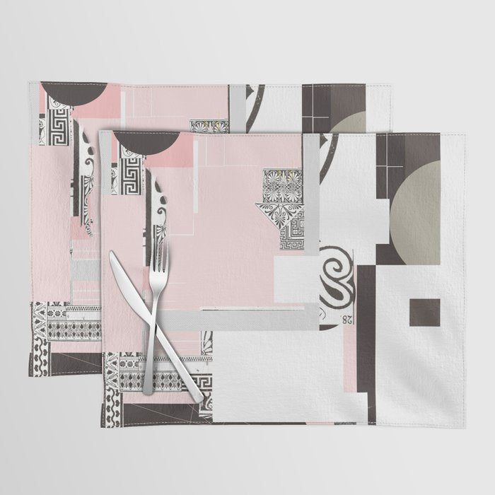 the abstract daydream · pink Placemat Gallery Image 1