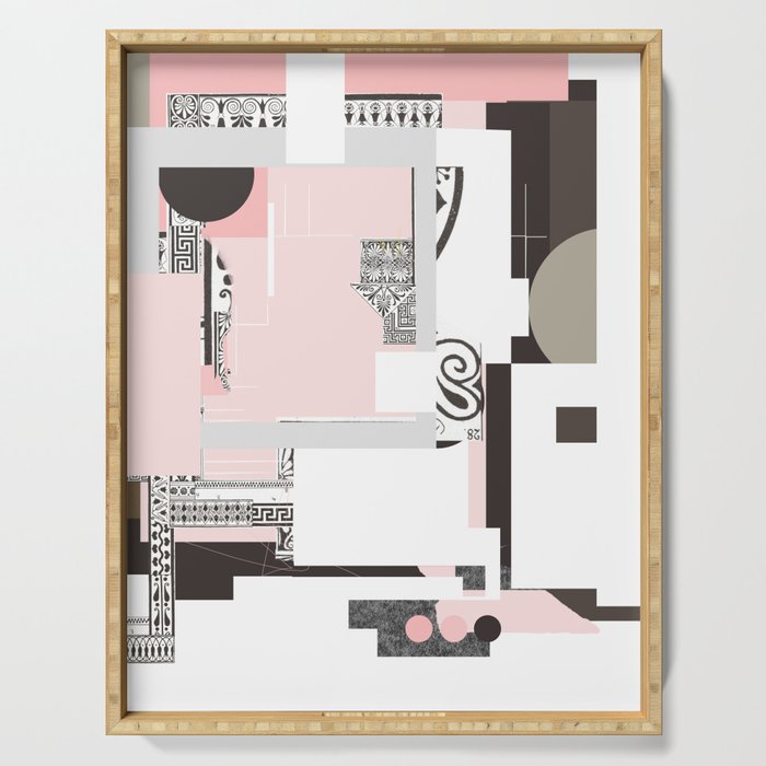 the abstract daydream · pink Serving Tray Gallery Image 1