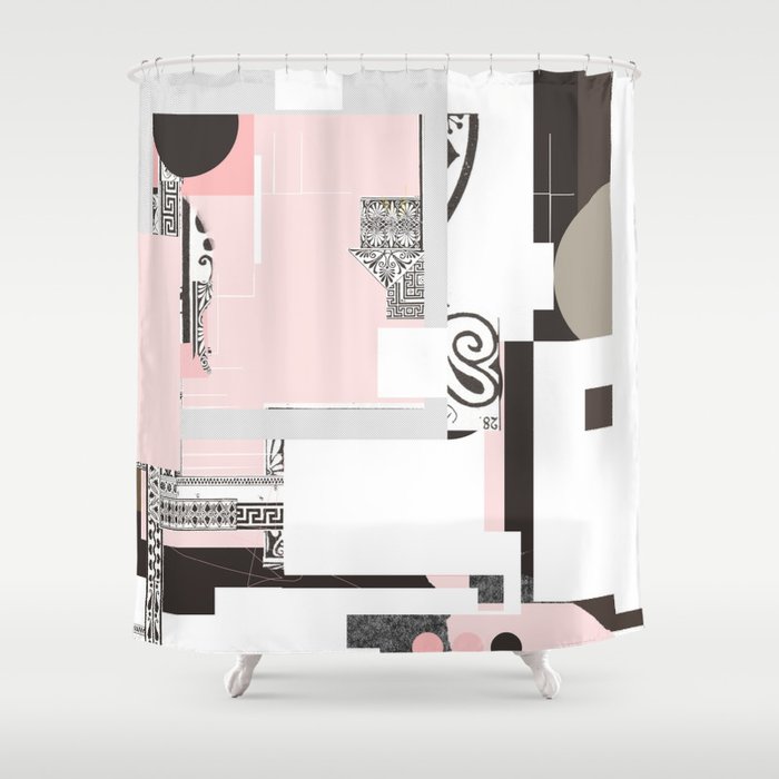 the abstract daydream · pink Shower Curtain Gallery Image 1