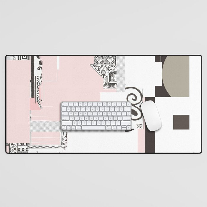 the abstract daydream · pink Desk Mat Gallery Image 1