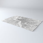 Philadelphia White Map Rug Gallery Image 3