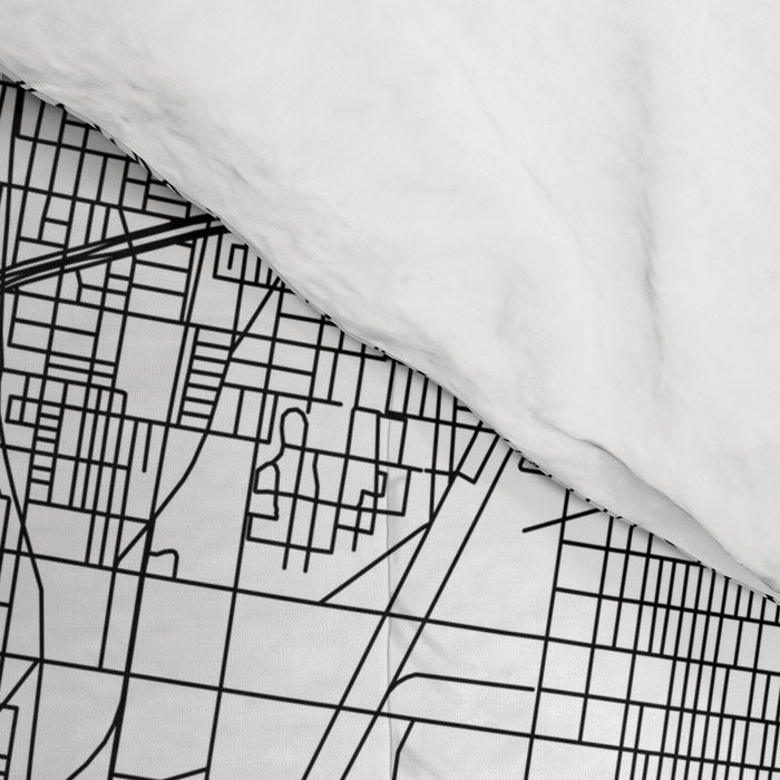 Philadelphia White Map Comforter Gallery Image 4