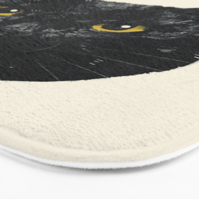 Black Cat needs snacks Bath Mat Gallery Image 3