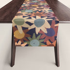 Hand Drawn Florals #6 Table Runner Gallery Image 1