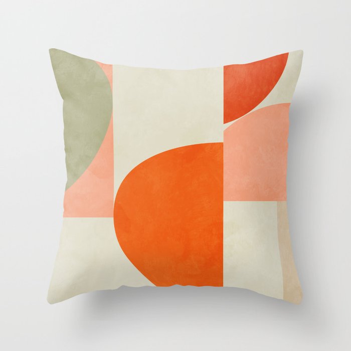 retro mid mod Throw Pillow Gallery Image 6