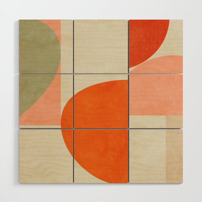 retro mid mod Wood Wall Art Gallery Image 1