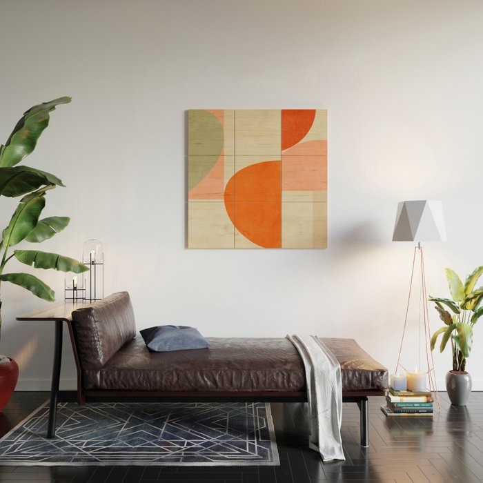 retro mid mod Wood Wall Art Gallery Image 2