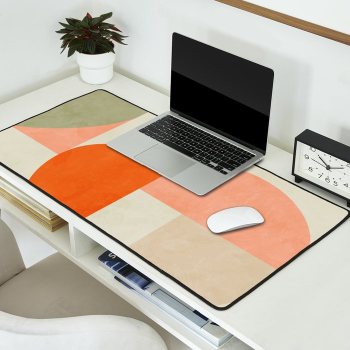 retro mid mod Desk Mat Gallery Image 2