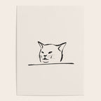 Confused cat meme drawing Poster Gallery Image 4