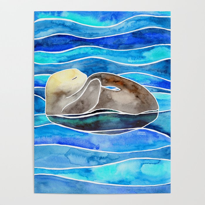 Sea Otter - Curled Poster Gallery Image 1