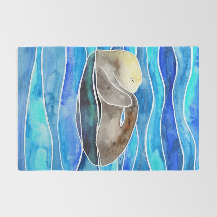 Sea Otter - Curled Rug Gallery Image 2