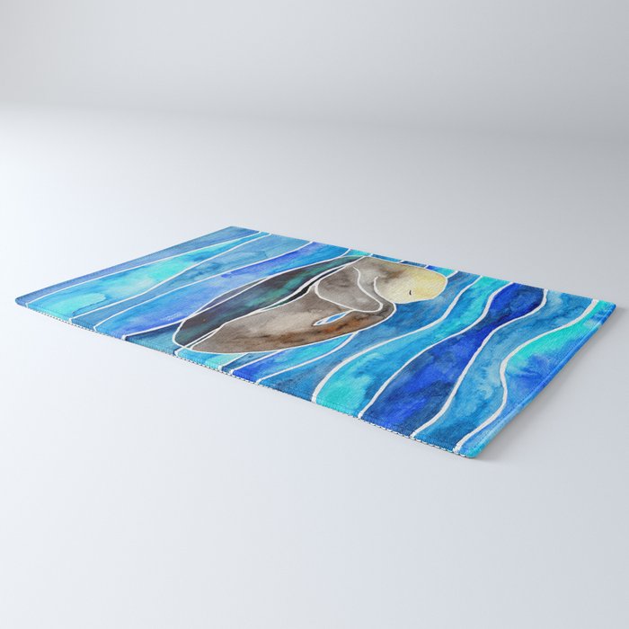 Sea Otter - Curled Rug Gallery Image 3