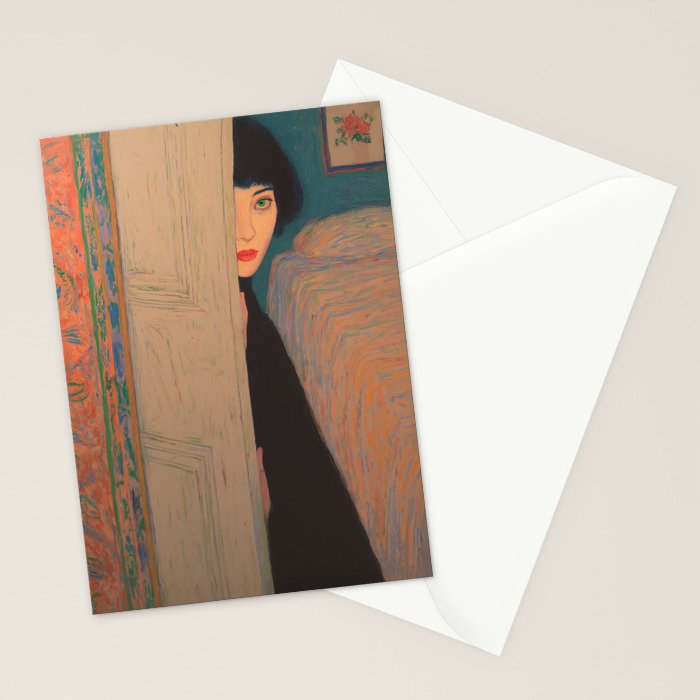 Behind the Painted Door Stationery Card Gallery Image 2