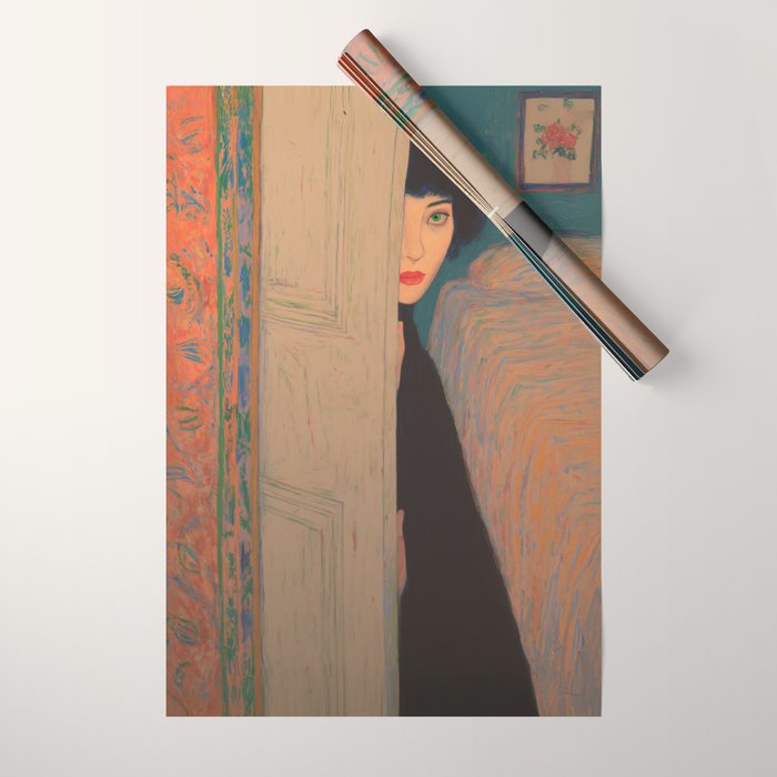 Behind the Painted Door Wrapping Paper Gallery Image 1
