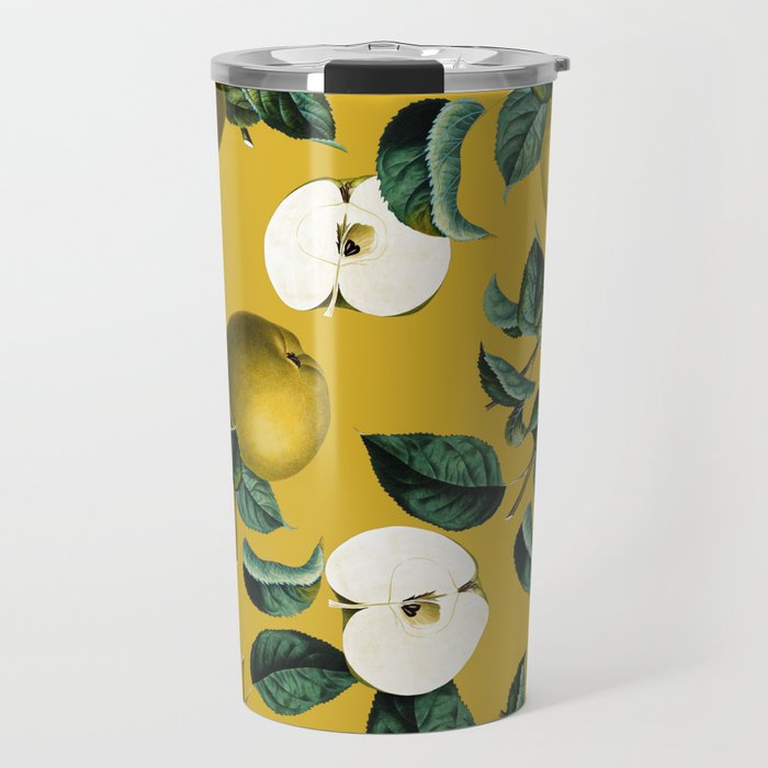 Vintage Fruit Pattern III Travel Mug Gallery Image 1