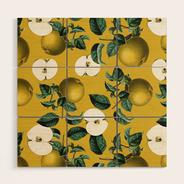Vintage Fruit Pattern III Wood Wall Art Gallery Image 1