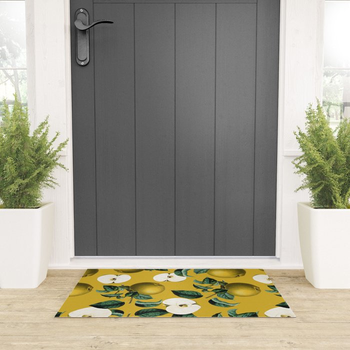 Vintage Fruit Pattern III Welcome Mat Gallery Image 3