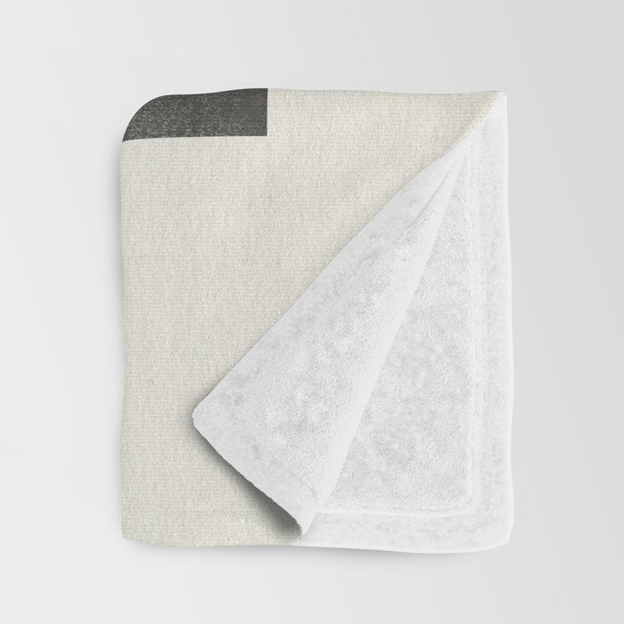 Minimalist Japandi Object Green No.04 Throw Blanket Gallery Image 3