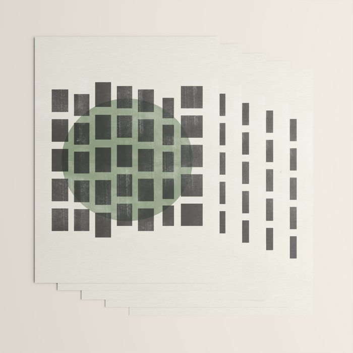 Minimalist Japandi Object Green No.04 Wrapping Paper Gallery Image 3